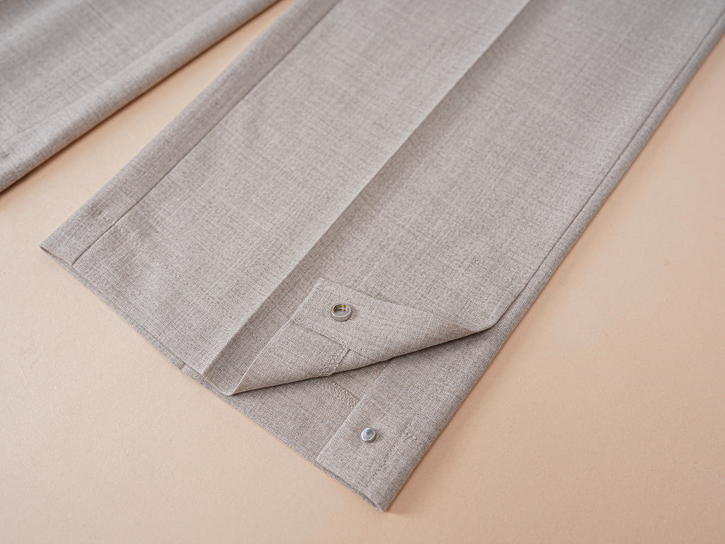 意大利进口羊毛宽松简约休闲西裤