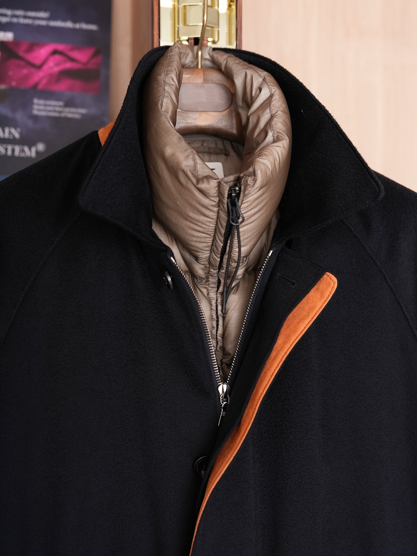 Loro piana Storm system horsey 科技面料防风雨羊绒羽绒夹克