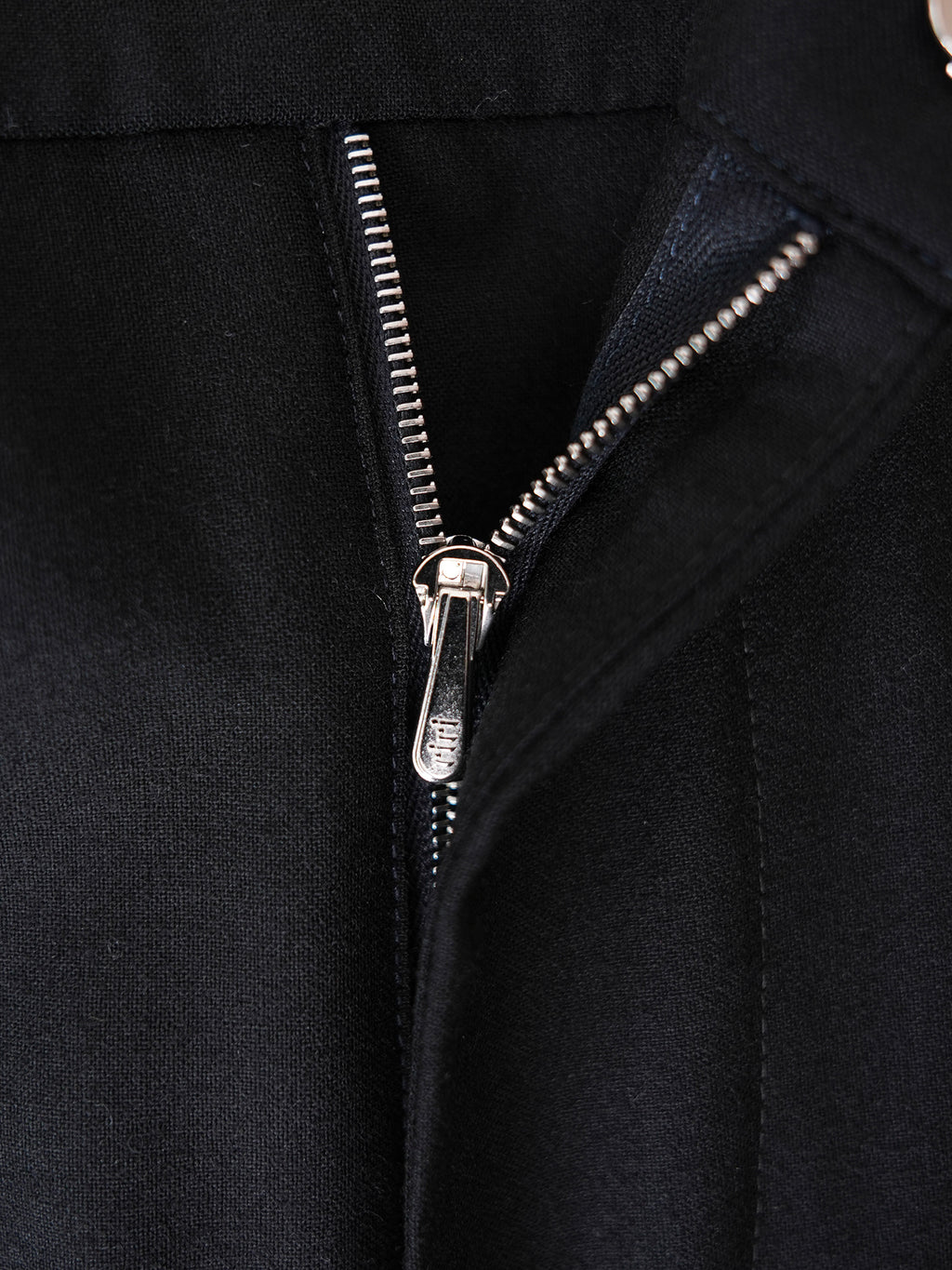 意大利进口羊毛宽松简约休闲单褶西裤