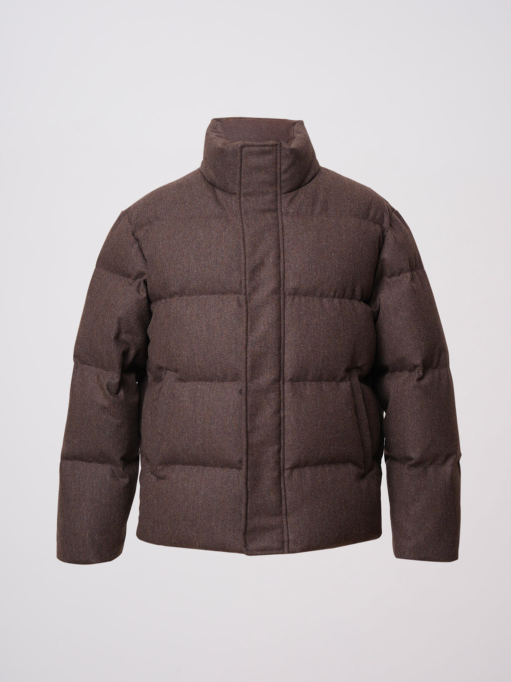 羊毛科技面料防风雨落肩廓形短款鹅绒羽绒服