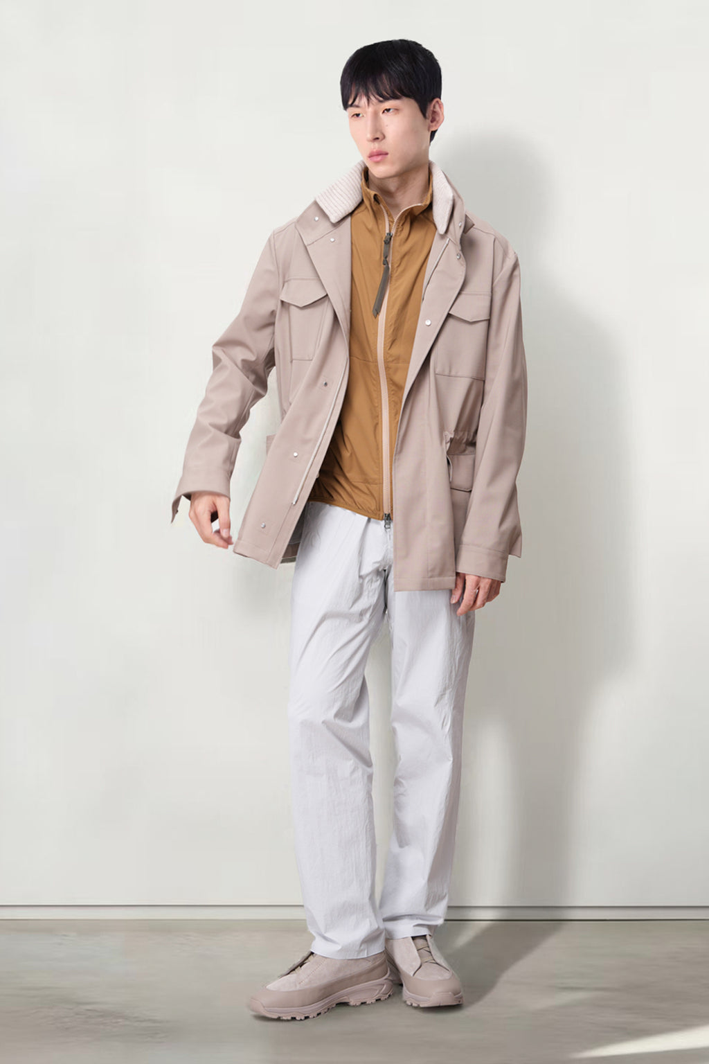 Loro piana Storm system m65 科技面料防风雨鹅绒可拆卸羽绒夹克