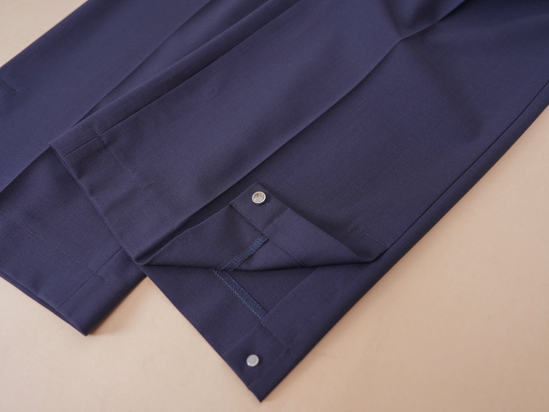 意大利进口羊毛宽松简约休闲西裤