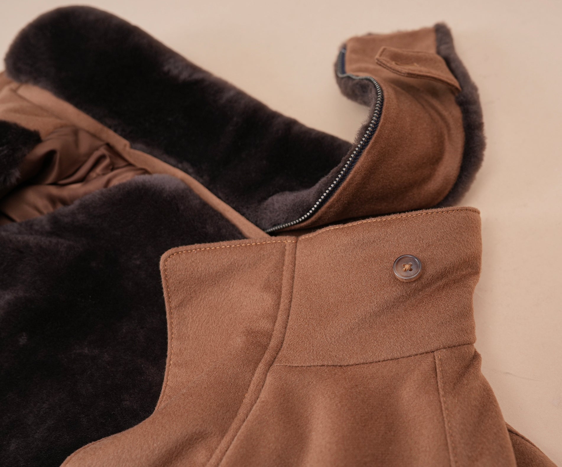 Loro piana Storm system 科技面料防风雨羊绒皮毛大衣