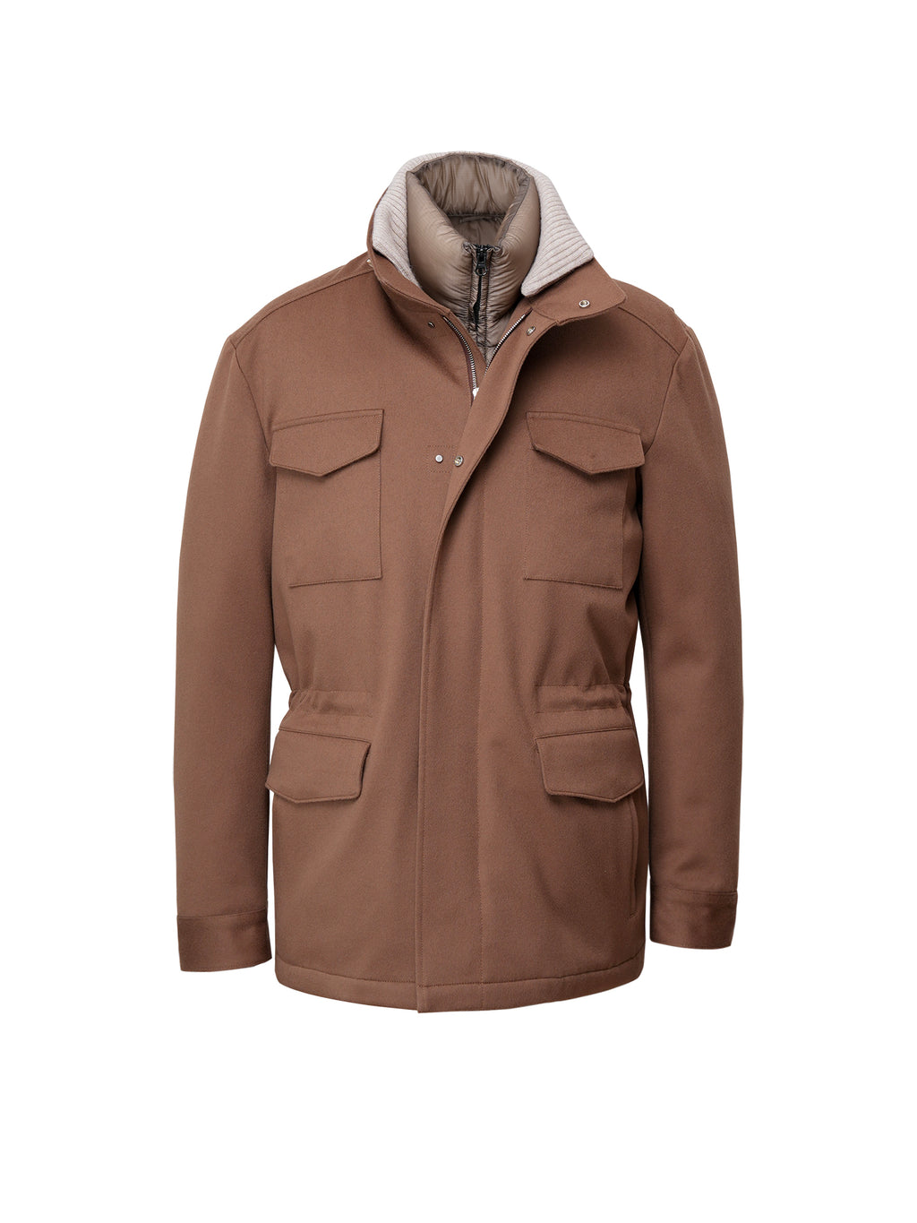 Loro piana Storm system m65 科技面料防风雨羊毛羽绒夹克