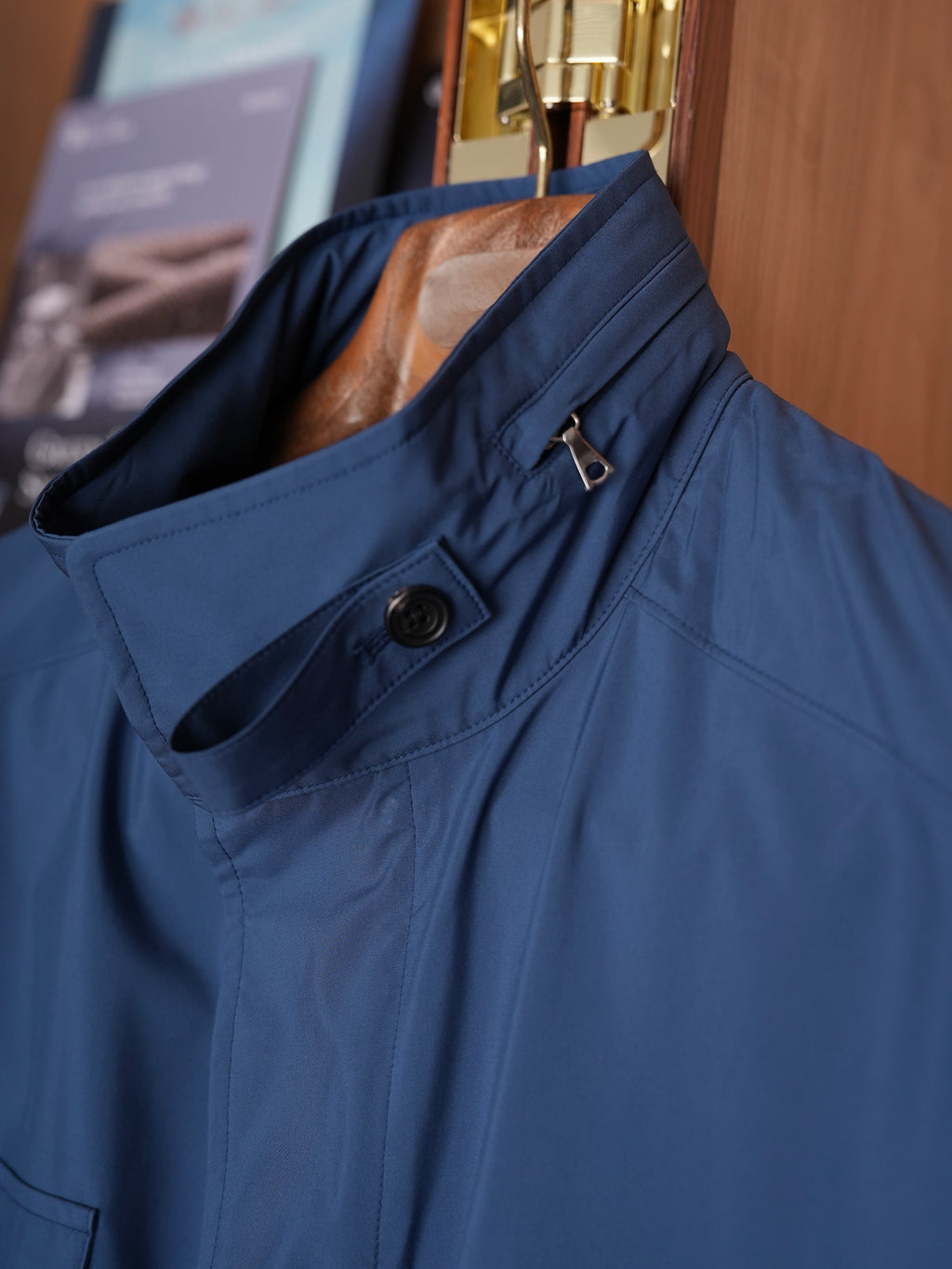 意大利进口Loro piana Stormsystem 科技复合面料防风雨M65旅行夹克