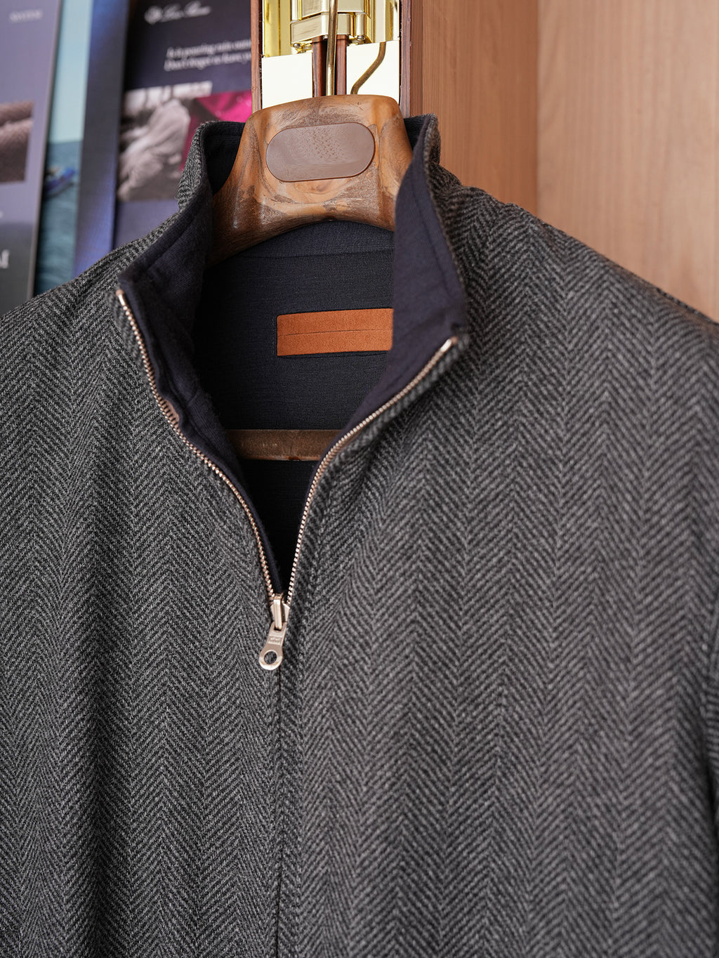 Loro piana Storm system 双面穿飞行员夹克