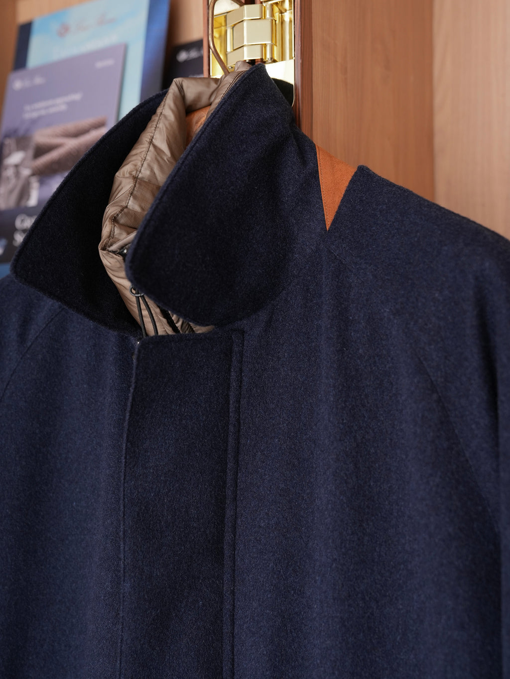 Loro piana Storm system horsey 羊绒面料羽绒大衣