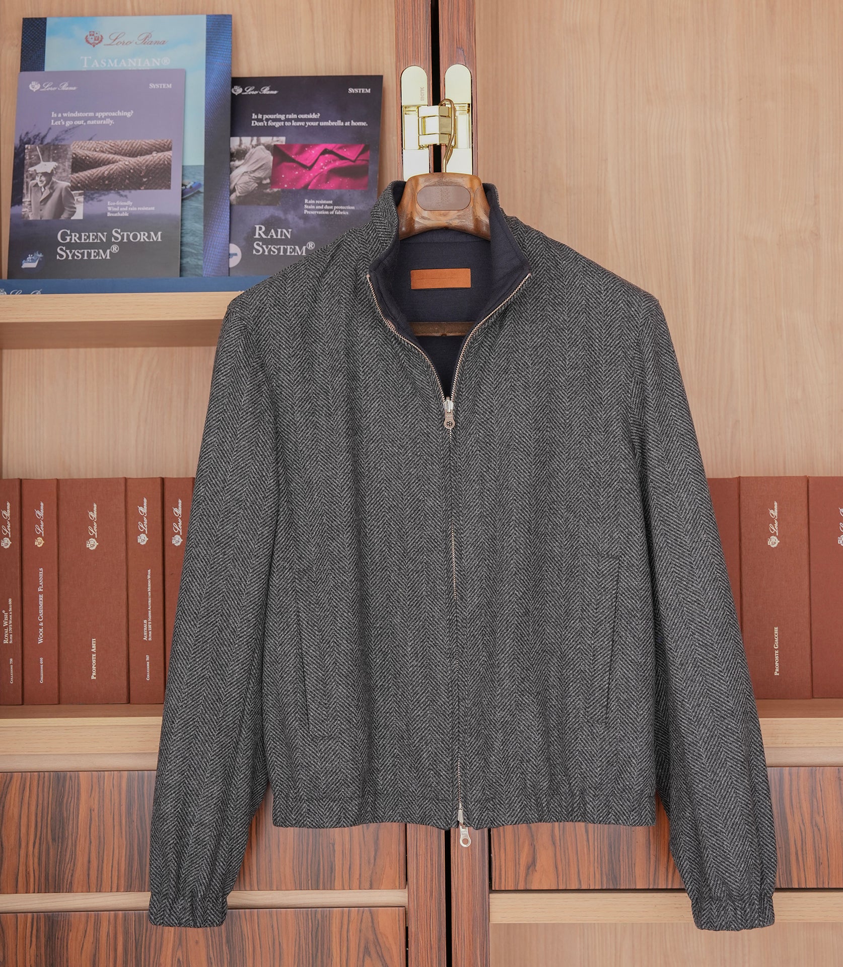 Loro piana Storm system 双面穿飞行员夹克