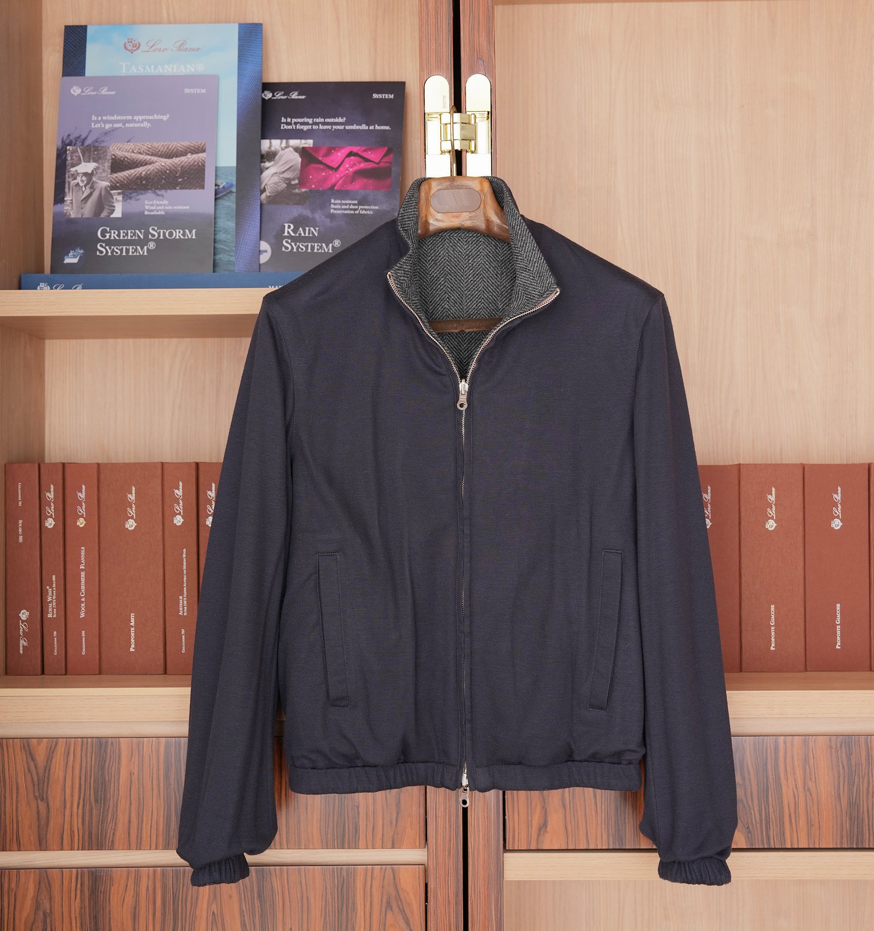 Loro piana Storm system 双面穿飞行员夹克