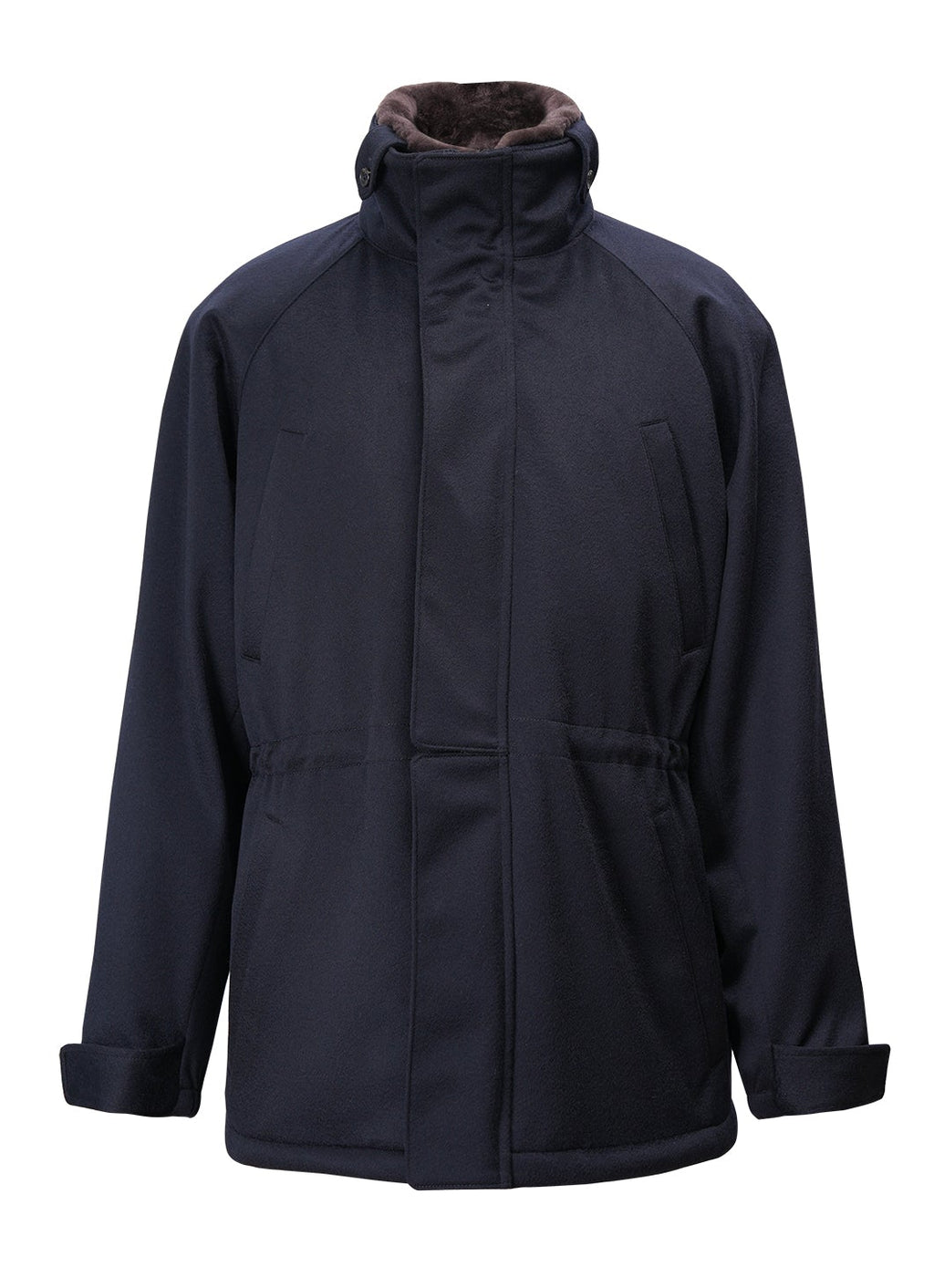 秋冬滑雪服防水防雨羊绒真皮毛一体男装户外登山加厚皮草夹克