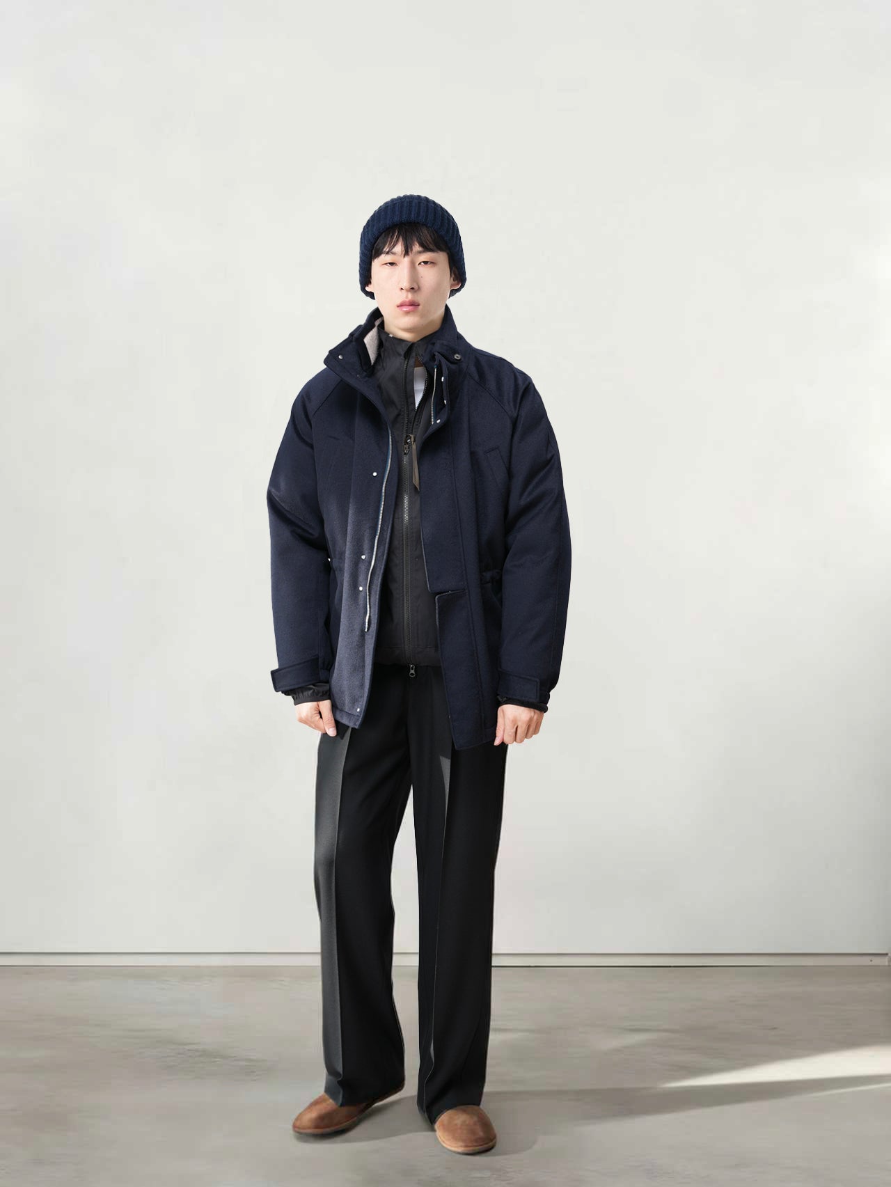 羊毛科技面料防风雨滑雪服鹅绒羽绒服