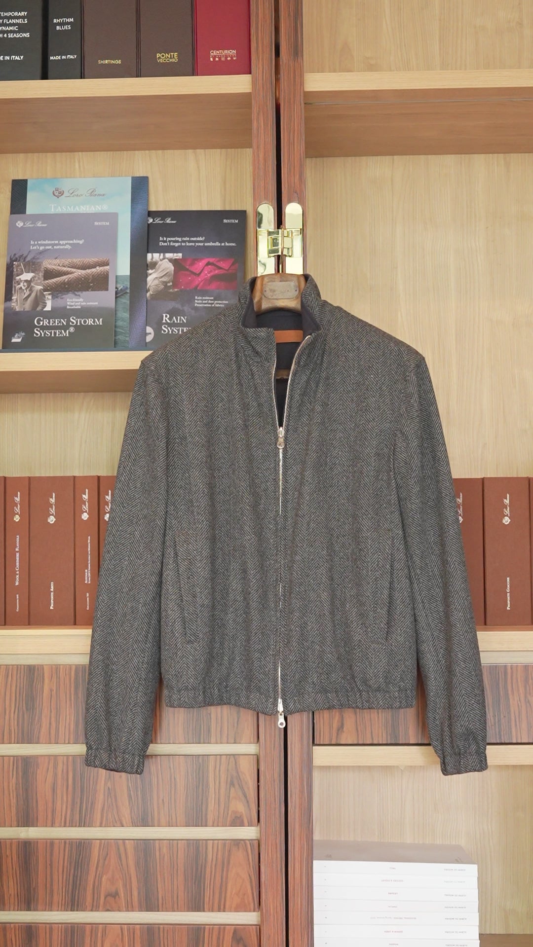 Loro piana Storm system 双面穿飞行员夹克